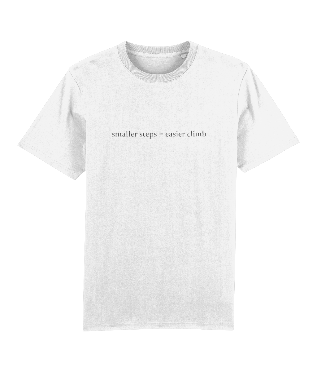 smaller steps = easier climb